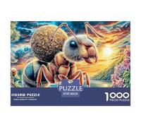 Hormigas Coloridas Rompecabezas 1000 Piezas,Puzzle Difícil para La Familia - Tiempo De Calidad Y Diversión 38x26cm/1000pcs