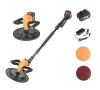 Hormigonera Máquina Alisadora Paredes Electrica Máquina Alisadora de Parede | Con Motor de Cobre, Velocidad Fija 200-300 RPM, Batería 25000mAh, para Acabado de Superficies de Cemento