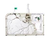 Hormiguero, Kit científico de Castillo Hormigas acrílico con Nido Arena Blanca for observación y cría (24 cm)