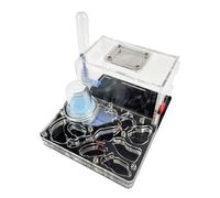 Hormiguero, Kit de observación científica hábitat Granja Hormigas con Castillo acrílico Multicolor 15 cm(Black)