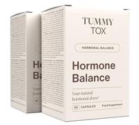 Hormone Balance - Vitamina B6, Chlorella, Yodo, Romero, Pimienta Negra, Melisa - Estrogenos Femeninos - 120 Cápsulas Veganas para 2 Meses - Tummy