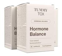 Hormone Balance - Vitamina B6, Chlorella, Yodo, Romero, Pimienta Negra, Melisa - Estrogenos Femeninos - 180 Cápsulas Veganas para 3 Meses - Tummy Tox
