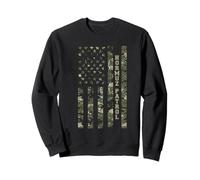 Hormuz Patrol American Flag Camouflage USA Distressed Sudadera
