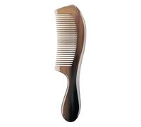 Horn Combs, Wide Tooth Hair Brush Natural Anti-Static Horn Comb, Handmade Bone Brush, Beard Massage Health Care for Men and Women, 09x1.97x0.31 Inches, Sturdy Design