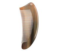 Horn Combs Women, Wide Tooth Brush, Natural Hair Styling, Handmade Anti-Static Properties Stimulates Scalp Portable and Sturdy for All Types, Brown Color