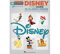 Horn Easy Instrumental Play-Along: Disney (Book/Online Audio). Partituras, Downloads para Corneta