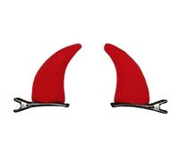 Horn - Pinza para el pelo con diseño de dibujos animados, pasadores ajustables para Halloween, fiestas de vacaciones