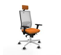 Horna sincro malla blanca similpiel naranja brazos 3d base blanca cabe
