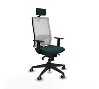 Horna sincro malla blanca similpiel verde botella brazos 1d base piram