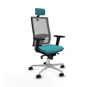 Horna sincro malla gris bali turquesa brazos 2d base aluminio cabecero