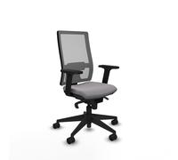 Horna sincro malla gris similpiel gris brazos 2d base piramidal rueda