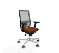 Horna sincro malla gris similpiel marrón brazos 2d base blanca rueda