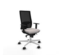 Horna sincro malla negra similpiel blanco brazos 1d base blanca rueda
