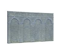Hornby, 2 paredes de retención con arcos de alto nivel (azulejos azules)
