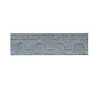 Hornby, 2 paredes de retención con arcos de bajo nivel (azulejos azules)