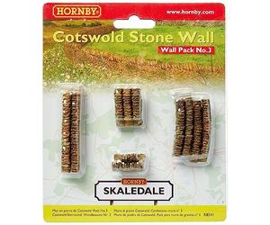 Hornby, Paquete con muro de piedra Cotswold número 3