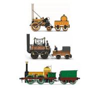 Hornby R30445 Paquete de Tren del 200.º Aniversario del Nacimiento de los ferrocarriles - Locomotion Rocket Lion