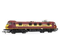 Hornby R30528 RailRoad EWS Clase 90 Collingwood 90020, Locomotora en miniatura para principiantes, a partir de 14 años