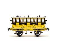 Hornby R40445 L&MR, vagón de Primera Clase 'Sovereign', Loco Era 1, Vapor para maquetas de ferrocarriles