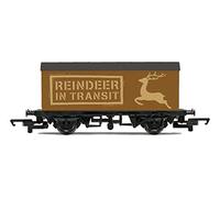 Hornby, Vagón con dibujo de reno | Juguete de tren, vagones y carga de calibre 00 para juego de tren, modelos para adultos, modelo de regalo a escala 1:76