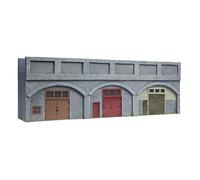 Hornby, Viaducto en bajorrelieve con puertas cerradas y azules en color azul