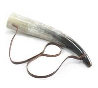 HORNCRAFT Corneta de cuerno de buey | Cuerno de guerra vikinga | Trompeta con sonido de batalla | 17 pulgadas | Luz grande | Caza estilo trompeta | Perfecto para recreación