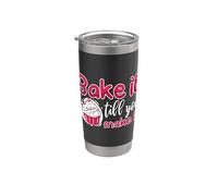 Hornea hasta que lo hagas Panadería Amor Hornear Chef Amante Panadero Vaso térmico de acero inoxidable de doble pared