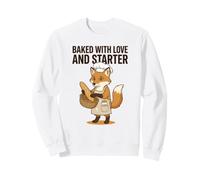Horneado con Amor Y Baker Principiante Obse Amante del Pan De Masa Madre Sudadera