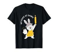 Horneamos al Amanecer Cute Bunny Baking Camiseta