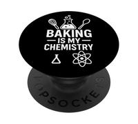 Hornear es mi química Cocina Divertida Ciencia Humor PopSockets PopGrip Adhesivo