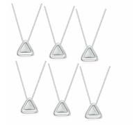 HORNEDI Thank You for Being My Badass Tribe Friend, collar con colgante de triángulos, collar de tribu de escuadrón rudo, collar de amistad para mujeres, collar de mejor amiga/tribu para mujer, 16.5IN