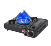 Hornillo de acampada, pequeña estufa de cocina | Encendido Piezo Quemador Único Plegable Cocina Exterior para Viaje Picnic Playa Accesorios