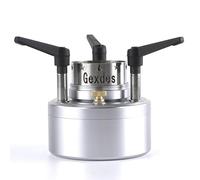 Hornillo de alcohol, hornillo de alcohol de 200 ml para camping, mini con paravientos - de chorro portátil plateado para exteriores para senderismo, mochileros y uso de emergencia, campi