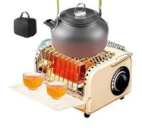 Hornillo de camping | Estufa portátil de gas de 1200 W con de almacenamiento | Calefacción de cocción ajustable | para mochilero, senderismo, exterior, invierno, , picnic, viajes, ocio