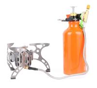 Hornillo de camping multicombustible, hornillo de camping portátil de combustible líquido, compatible con gasolina y alcohol, hornillos estables para cocinar al aire libre, senderismo y excursiones