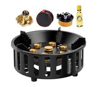 Hornillo de camping portátil - Hornillo de camping portátil para senderismo | ollas compactas a prueba de | Quemador de propano para mochila de hombro, senderismo, caza, picnic, viajes con