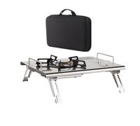 Hornillo de camping portátil | Hornillo de cocina al aire libre plegable para camping | Quemador Utensilios de cocina Senderismo Jardín Patio Coche Fiesta Camping-Car Barbacoa