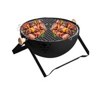 Hornillo de carbón - Hornillo barbacoa portátil plegable - Barbacoa de carbón con asa anticalentante | Para jardín, mesa, camping, viajes, picnic, carne saltada, té, cocción