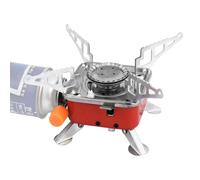 Hornillo de casete para camping, estufa de campamento, estufa de cassette de bajo consumo, portátil, estable, accesorio de camping, multifuncional, seguro, resistente al , utensilios de
