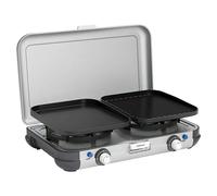Hornillo de gas 2 Grill & Go (35 x 49 x 10 cm, 4 kW, Metal, Número de quemadores: 2 ud.)