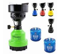 Hornillo de gas camping hervidor Shisha carbón Cigarrillos grillanzünder + 4x Cartuchos de Gas + Mechero nuevo