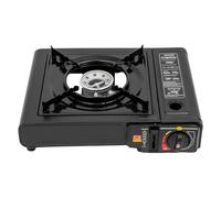 Hornillo de gas de 1 foco, para camping, 2500 W, potencia para cenas familiares, camping, fiestas, reuniones, color negro