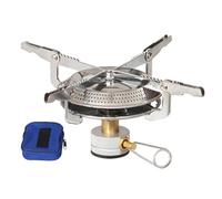 Hornillo de gas para camping al aire libre con bolsa de transporte, cabezal ajustable ligero, ideal para senderismo, escalada, pesca
