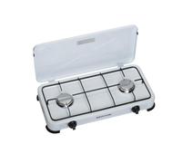 Hornillo de gas Tristar KO-6382 2 fuegos portátil con tapa protectora