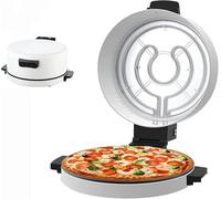 Hornillo eléctrico de sobremesa para pizzas de 2000 W con control de temperatura para hornear pizzas rápidamente en casa.