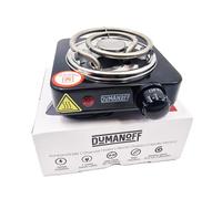 Hornillo Eléctrico para Cachimba - Placa calefactora para carbón natural (500 W, diámetro de 10,5 cm), color negro