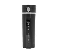 Hornillo eléctrico para coche, 12 V/24 V, vaso calefactor de 450 ml con control de temperatura, para encendedor de cigarrillos, perfecto para viajes, camping y camiones, café, té y leche siempre