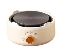 Hornillo Eléctrico Portátil - 500W 2 Niveles (250W/500W), 15x7cm Hervidor Té/Café | Estufa Camping, Calentador Pequeño Para Viaje/Picnic