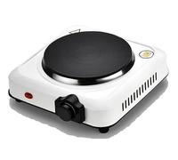 Hornillo eléctrico portátil, placa individual o doble placa de hierro fundido antiadherente (1 fuego)