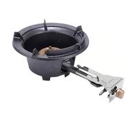 Hornillo Gas Butano, Presión Alta Cocina de Gas Butano con Encendido Automático, Potencia Ajustable, Quemador Individual de Hierro Fundido, Ideal para Cocinar en Wok(34cm)